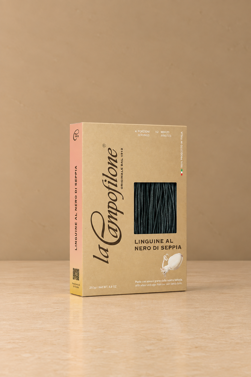 Linguine al nero de sepia